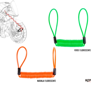 CABLE RECORDATORIO DE CANDADO VERDE KOVIX